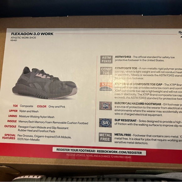 Flexagon 3.0 composite toe/ memory foam work shoe - Picture 10 of 10